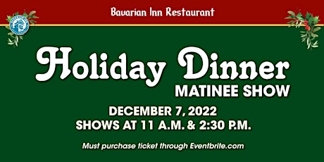 Holiday Dinner Matinee with the Misty Blues Party Band