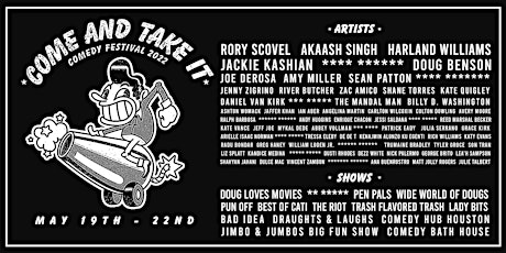 COME & TAKE IT Comedy Take Over WEEKEND PASSES tickets