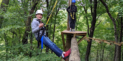 High Ropes Challenge at Eagle Bluff