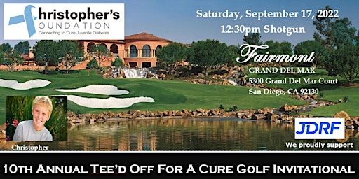Christopher's Foundation Annual TEE'D OFF FOR A CURE, Sept. 17, 2022