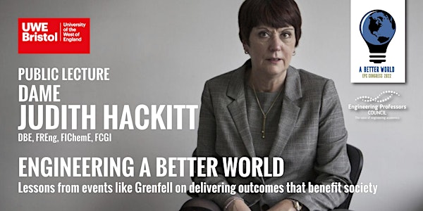 EPC Congress Public Talk: Dame Judith Hackitt: 'Engineering A Better World'