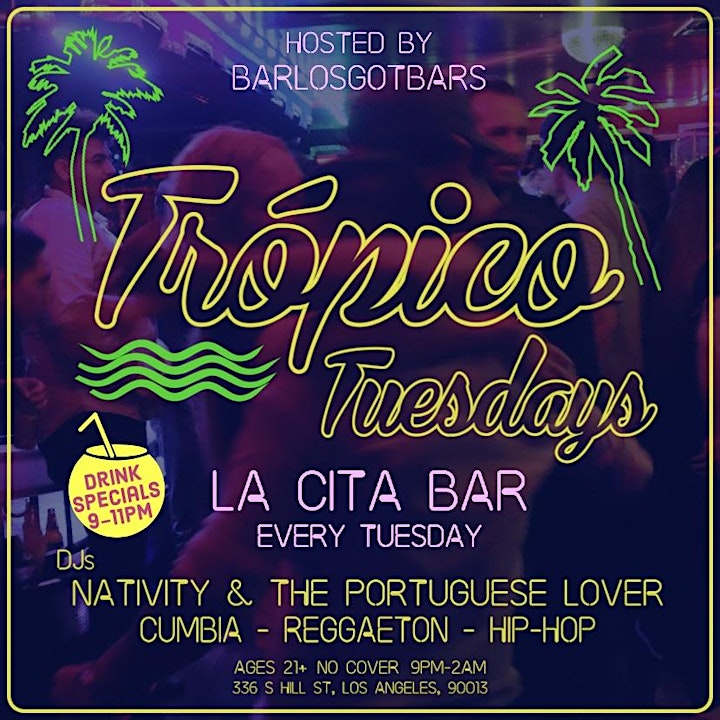 Trópico Tuesdays @ La Cita Bar image