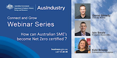 How can Australian small-medium businesses become Net Zero certified? tickets