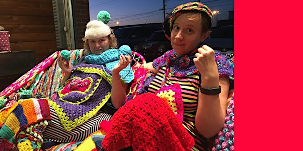 All you can knit/crochet is love November party- Yarnbombing Tucson, Dreame...