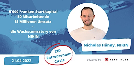 ZID Entrepreneur Circle mit Nicholas Hänny