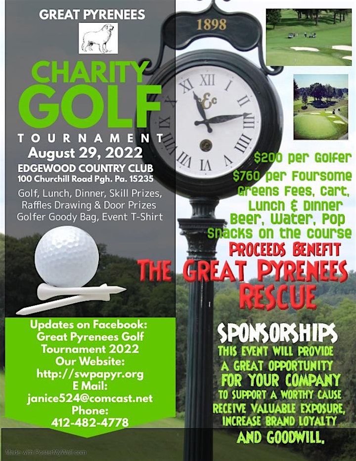 Great Pyrenees Charity Golf Tournament image