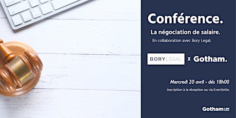 Hauptbild für Conférence : La Négociation de salaire