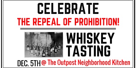Repeal of Prohibition Whiskey Tasting primary image
