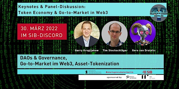 Token Economy & Go-to-Market in WEB 3.0 | Keynotes and Panel-Discussion