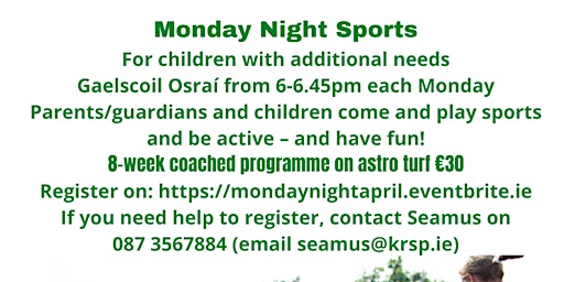 2022 KRSP Sports for Children with a Disability April
