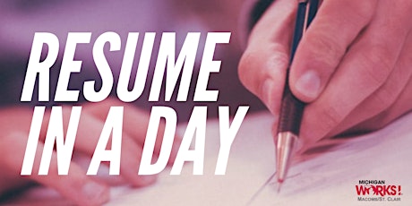 Resume in a Day tickets