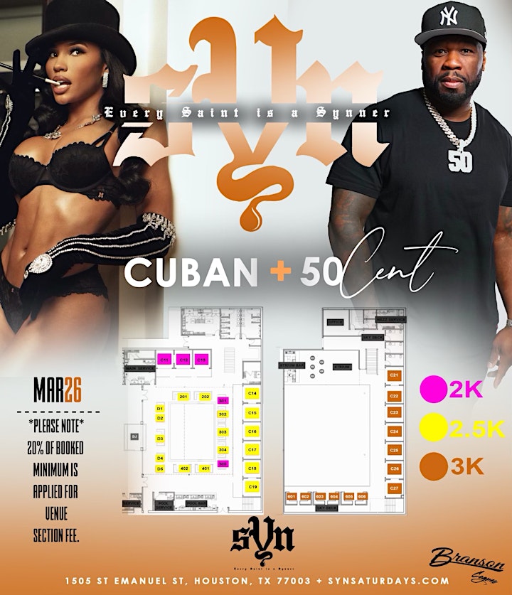 50 CENT & CUBAN | HOUSTON'S #1 DAY PARTY  & POOL PARTY EXPERIENCE | SEKAI image