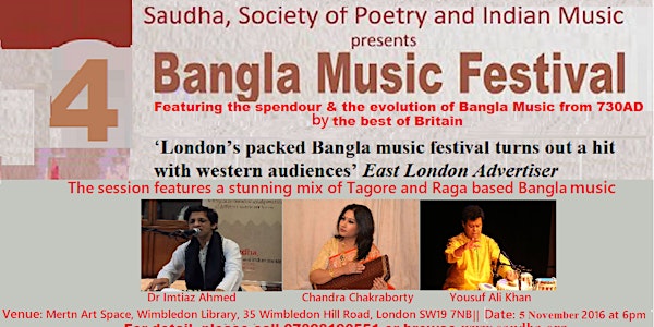 Bangla Music Festival - Wimbledon Performing Space