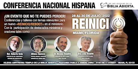 «REINICIO/REBOOT»: Conferencia Nacional Hispana 2022 tickets