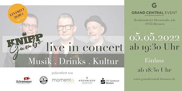 KNIPP GUMBO Live Konzert im GRAND CENTRAL Bremen-Oberneuland
