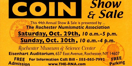 44th Annual RNA Coin Show and Sale primary image