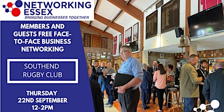 (FREE) Networking Essex Southend Thursday 22nd September 12pm-2pm