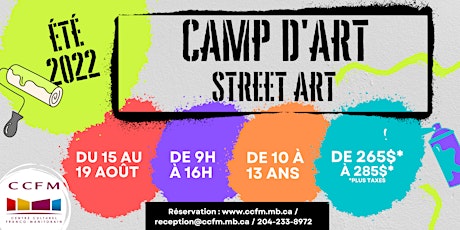 Camp d'été STREET ART(10-13 ans, Août)