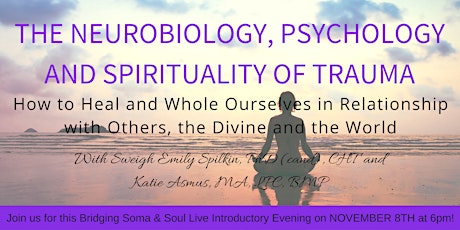 The Neurobiology, Psychology and Spirituality of Trauma primary image