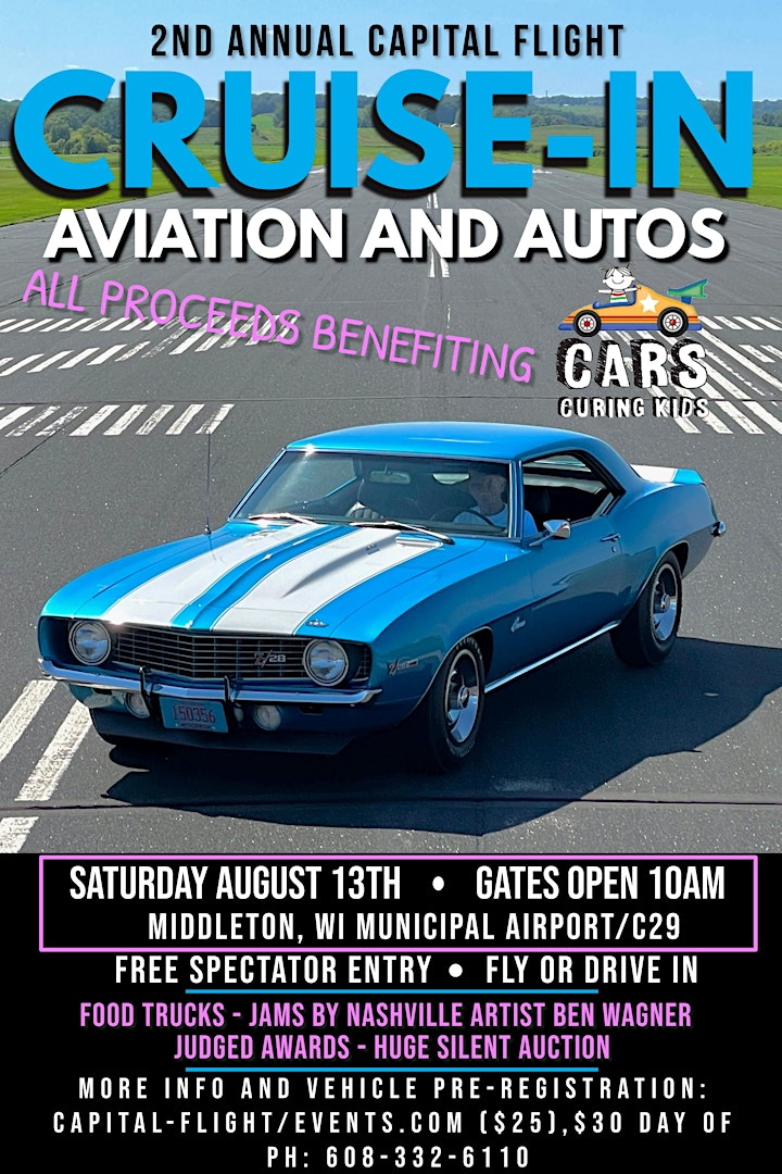 2nd Annual Capital Flight Invitational CRUISE-IN  - Aviation and Autos image