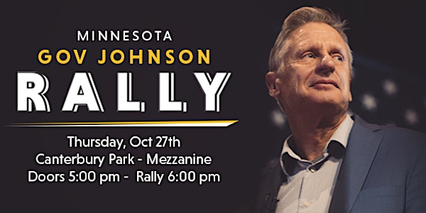 Minnesota Rally with Gov. Gary Johnson