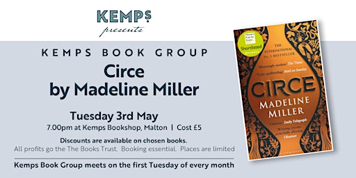 Kemps Book Club - Circe by Madeline Miller primary image
