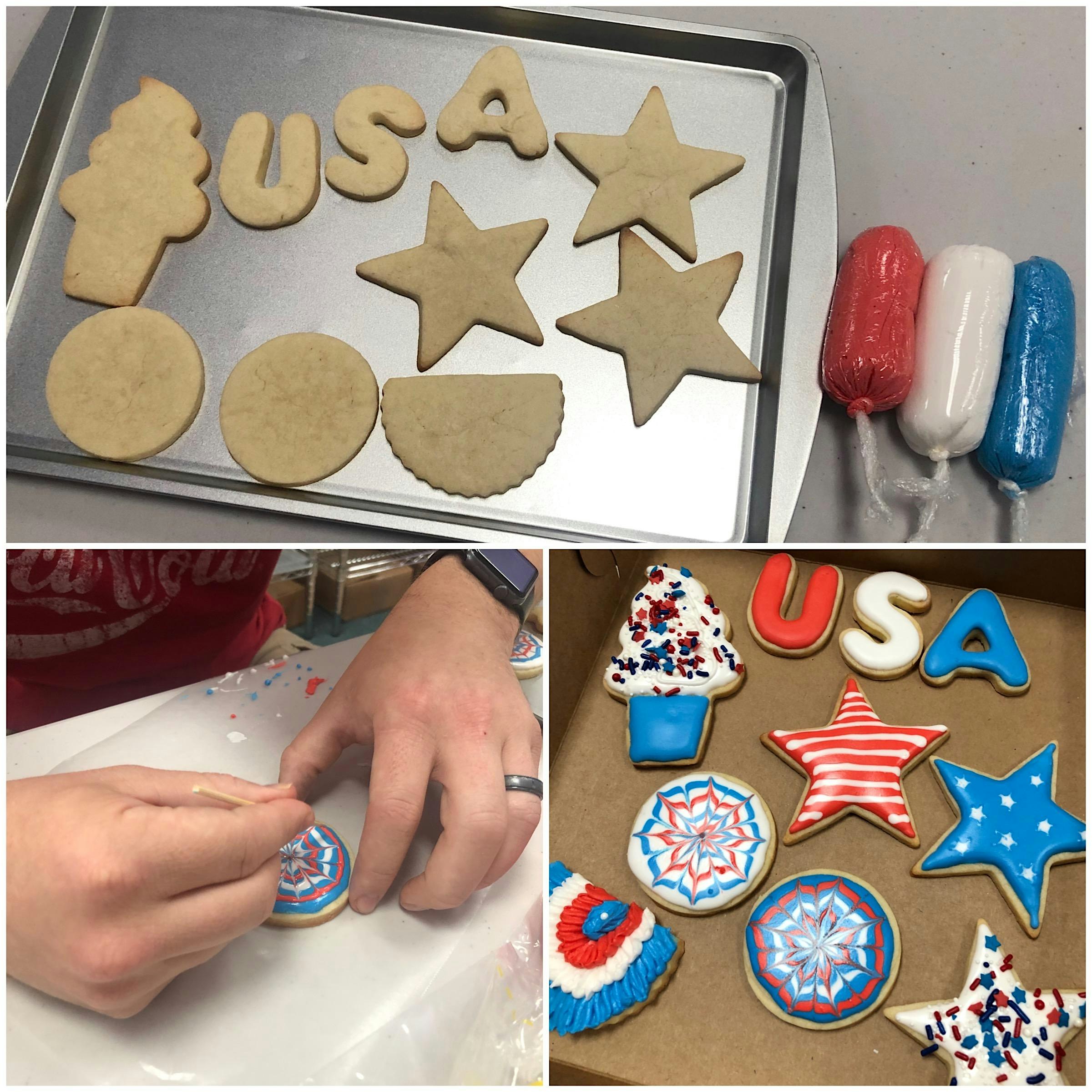 4th of July Sugar Cookie Decorating Class at Frans Cake and Candy Supplies