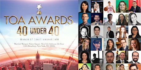 TOA AWARDS 2017 "40 UNDER 40" GALA primary image