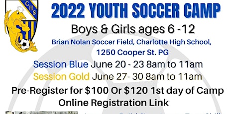 2022 YOUTH SOCCER CAMP tickets
