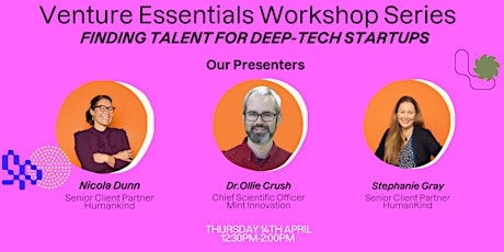 Imagen principal de Venture Essentials Workshop Series | Finding Talent