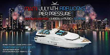 July 4th Miami Fireworks Party Cruise tickets