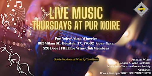 Live Music Thursdays at Pur Noire