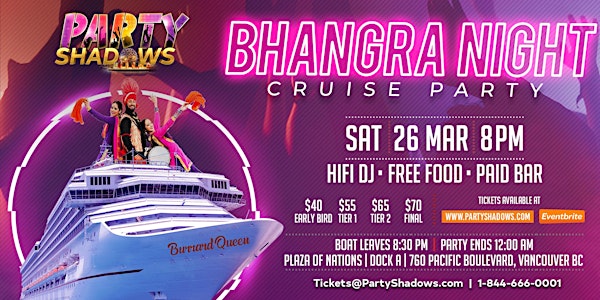 Bhangra Night Boat Party | Party Shadows