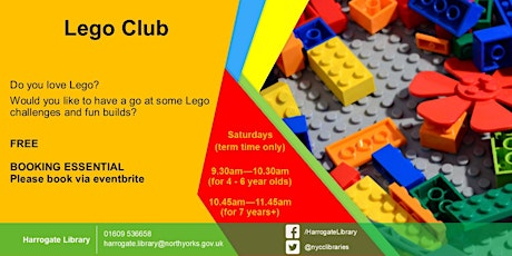 Harrogate Library Lego Club (for children aged 4-6 years) tickets
