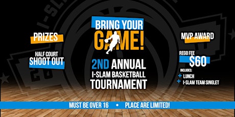 2nd Annual i-Slam Basketball Tournament - 22 Jan 2017 primary image