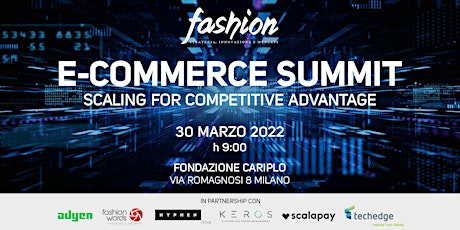 Fashion E-Commerce Summit - Scaling for Competitive Advantage
