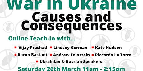 Imagen principal de Teach-in: War in Ukraine Causes and Consequences (now online)