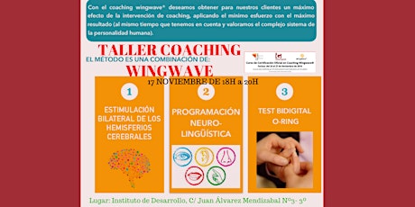 Imagen principal de TALLER Coaching EMOCIONAL (Wingwave) para Coaches Y psicólogos EXIGENTES