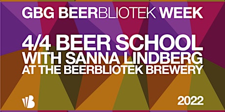 Beer & Food School with Sanna Lindberg primary image