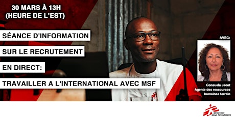 Séance d'information sur les opportunités d'emplois avec MSF sur le terrain primary image