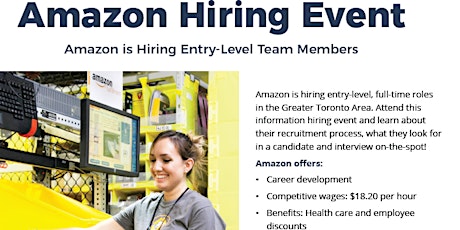 Amazon Hiring Event - Get Hired Faster primary image