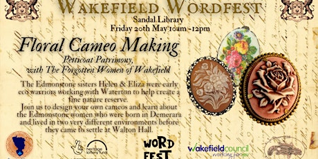 Wakefield Word Fest- FREE Cameo Making Workshop