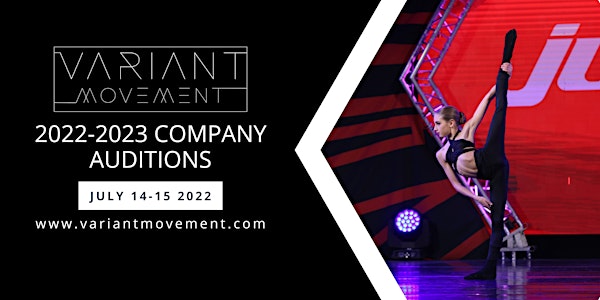 Variant Movement 2022-2023 Company Auditions