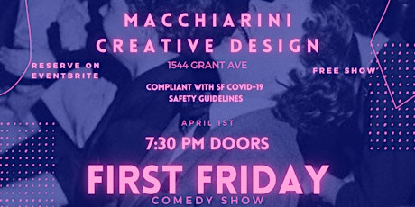 Imagen principal de First Friday Comedy Night - North Beach