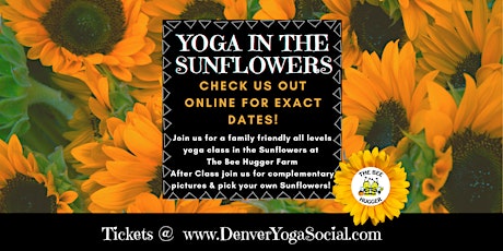 Yoga in the Sunflowers at the Bee Hugger Farm in Longmont, Colorado tickets