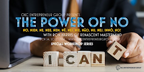 Hauptbild für The Power of No with Ron Harris at OKC Entrepreneur Group