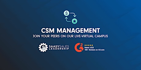 SaaSy CSM Leadership Program - November 2022 tickets