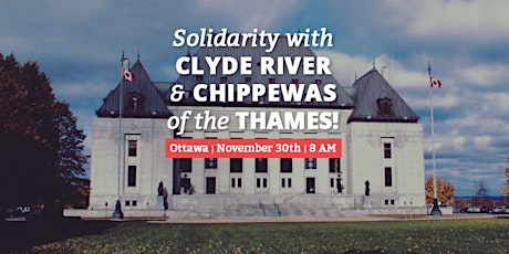 Bus Tickets: Supreme Court Rally - Clyde River and Chippewas of the Thames primary image