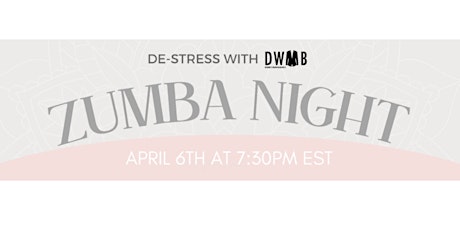 DWIB De-Stress Zumba Night primary image