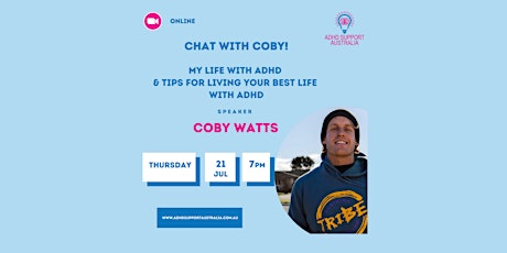 Chat with Coby!   My Life with ADHD tickets